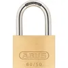 Image de Cadenas en laiton massif - ABUS - 60/50 - Anse acier cémenté - Double verrouillage - 2 clés