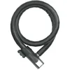 Image de ABUS Antivol à câble blindé Steel-O-Flex Centuro 860 - Câble-antivol en câble d'acier avec Blindage en Douilles d'acier - Niveau de sécurité 7-85 cm, Noir