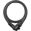 Image de ABUS Antivol à câble blindé Steel-O-Flex Phantom 8960 - avec support magnétique TexFL - câble-antivol en acier avec gaine blindée en acier - niveau de sécurité 6-110 cm, noir