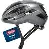 Image de ABUS Casque Gravel Taipan - Casque de vélo pour Le Gravel - léger, Polyvalent et Bien ventilé - avec Support pour Lunettes - pour Adolescents, Femmes et Hommes - Taille M, Argent