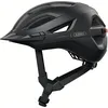 Image de ABUS Casque urbain Urban-I 4.0 ACE - Casque de vélo avec feu arrière rechargeable, 4 modes d'éclairage, visière, et fermeture magnétique - pour adolescents, femmes et hommes - taille S, noir
