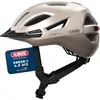 Image de ABUS Casque Urbain Urban-I 4.0 ACE - Casque de vélo avec feu arrière Rechargeable, 4 Modes d'éclairage, visière, et Fermeture magnétique - pour Adolescents, Femmes et Hommes - Taille L, Beige