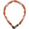 Image de ABUS 56922 Antivol à chaîne, orange, 60 cm | Antivol vélo, niveau 3, code chiffres, acier spécial, gaine textile, protection laque, idéal vélos enfants