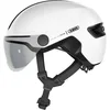 Image de ABUS Casque de ville HUD-Y ACE - casque de vélo stylé avec visière et feu arrière LED magnétique et rechargeable - pour femmes et hommes