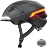 Image de ABUS Casque de vélo HYP-E - Casque avec feu avant, taille M, Gris