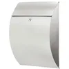 Image de BURG-WÄCHTER, Boîte aux Lettres Riviera 3835 Ni, en Acier Inoxydable, 2 Clés et Matériel de Montage inclus, Argent, 38670
