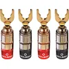Image de Fiches bananes Oehlbach Fourche Solution (lot de 4)