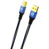 Image de Oehlbach Câble USB Plus B pour imprimante USB Type A vers Type B Gaine PVC OFC Bleu/Noir 10 m