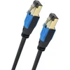 Image de OEHLBACH Giga Stream Câble réseau Cat 8.1 Streaming 40 Gbit/s RJ45 triple blindage TPE Gaine Twisted Pair - Cuivre OFC sans oxygène (streaming, jeux, Home Network) - Noir - 3 m