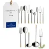 Image de Ella partiellement dore Menagere 113pcs.lunch