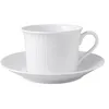 Image de Villeroy & Boch Cellini Tasse à Expresso avec Soucoupe, 100 ML, Moka et Expresso avec Effet Relief Antique, Porcelaine de qualité supérieure, Blanc