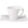 Image de Villeroy & Boch NewWave Lot de 2 tasses à expresso en porcelaine, blanc