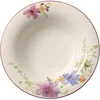 Image de Villeroy & Boch - Assiette à Soupe Mariefleur Basic, Assiette Creuse au Décor Floral en Porcelaine Premium, Compatible Lave-Vaisselle, 23 cm