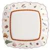 Image de Villeroy & Boch Assiette À dessert Carrée Toy’S delight Arts de la Table de Noël, Blanc / Multicolore, Plate Petit-Déjeuner