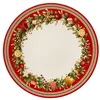 Image de Villeroy & Boch Winter Bakery Delight Assiette plate, 27 cm, Porcelaine Premium, Blanc/Rouge