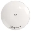 Image de Villeroy & Boch - Statement Assiette Pour Le Petit-Déjeuner Lieblingsmensch 21 X 21 X 2,5 Cm, Assiette En Porcelaine Blanche