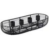 Image de Villeroy & Boch - Black Xmas Couronne de l’Avent, 29 x 12 x 6 cm, décoration de Noël en métal, Noir