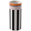 Image de Villeroy & Boch - Memphis Home Vase Grand Multicolore, Vase à Fleurs décoratif Noir/Blanc avec Touches d’Orange et de Rose, décoration, Design Iconique, déco pour la Maison, Porcelaine Premium