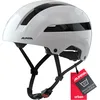 Image de ALPINA Unisexe - Adultes, Soho Casque de vélo, White Gloss, 55-59 cm