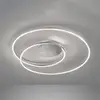 Image de FISCHER & HONSEL Plafonnier LED HOLY, nickel, Ø 68 cm, télécommande, CCT