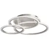 Image de FISCHER & HONSEL Plafonnier LED GELDER, nickel, 60x51 cm, télécommande RGBW