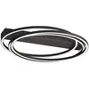 Image de FISCHER & HONSEL Plafonnier LED Kiku, Ø 56 cm, noir sable, métal, CCT