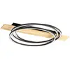 Image de FISCHER & HONSEL Plafonnier LED Marit, longueur 76 cm, noir sable, métal/bois