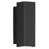 Image de FISCHER & HONSEL Applique murale LED Carlo, forme parallélépipédique, up/down noir