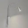Image de FISCHER & HONSEL Applique LED River, bras flex, métal rainuré