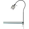 Image de Fischer & Honsel |Lampe à pince Iska|noir sable|verre fumé|B : 8,50 cm, H 65 cm, mur extérieur : 50 cm, interrupteur à corde, 1 x E14 max. 10 W | 30441