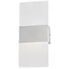 Image de FISCHER & HONSEL Applique murale LED FODER, couleur nickel, hauteur 27 cm, interrupteur