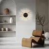 Image de FISCHER & HONSEL Applique murale LED Sol, noir avec rayons dorés