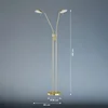 Image de FISCHER & HONSEL Lampe sur pied LED Pool, couleur laiton, hauteur 160 cm, à 2 lampes.