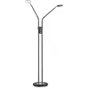 Image de Fischer & Honsel LED Stehleuchte Dent, 2x6W, 1600lm, 2700-4000K, sandschwarz (40300)
