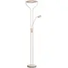 Image de FISCHER & HONSEL Lampe sur pied LED Davos, couleur sable, hauteur 180 cm, à 2 lampes, CCT