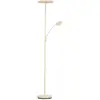 Image de FISCHER & HONSEL Lampe sur pied LED Sorento, hauteur 182 cm, lampe de lecture, couleur sable