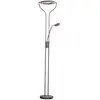 Image de FISCHER & HONSEL Lampe sur pied LED Davos, gris sable, hauteur 180 cm, à 2 lampes, CCT