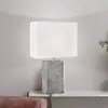 Image de FISCHER & HONSEL Lampe à poser Amiens, blanc/nickel, hauteur 50 cm Lin/métal
