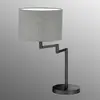 Image de FISCHER & HONSEL Lampe à poser Rota abat-jour en lin gris