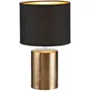 Image de FISCHER & HONSEL Lampe à poser Bronz, cylindrique, noir/bronze