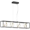 Image de Fischer & Honsel Lampe suspendue design Gisi 110cm noir avec or - 60606