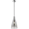 Image de Fischer & Honsel Zeal Suspension avec culot E27 max. 60 W en métal et verre chromé avec projection au plafond transparent Diamètre 140 cm Diamètre 23 cm