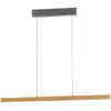 Image de FISCHER & HONSEL Suspension LED Shine-Wood, longueur 105 cm, chêne/nickel
