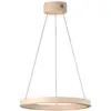 Image de FISCHER & HONSEL Suspension LED Silvio, Ø 60 cm, couleur sable, métal, CCT