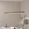 Image de FISCHER & HONSEL Suspension LED Vayana, grège, longueur 189 cm, variateur tactile CCT