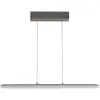 Image de FISCHER & HONSEL Suspension LED Torvi, gris sable/gris fumé, 88 cm métal/verre