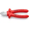 Image de Knipex Pince coupante de côté chromée isolées par surmoulage, certifiées VDE 160 mm, 70 07 160