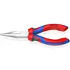 Image de KNIPEX Pince à becs demi-ronds, droite, chromée, avec gaine 160 mm
