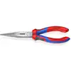 Image de Pince à becs plats, ronds L. 200 mm poli droit gaines bicomposant KNIPEX