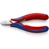 Image de Pinces coupantes de côté pour l’électronique, Avec charnière entrepassée Knipex